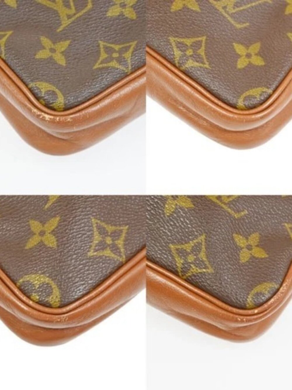 LOUIS VUITTON Logo Pochette Sports Clutch Hand Bag Monogram Leather BN 04KC585 - Picture 7 of 15